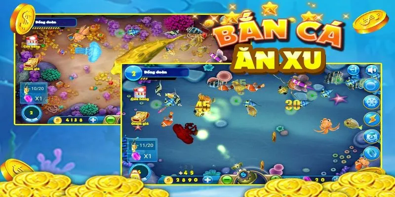 Bắn cá ăn xu là tựa game có nhiều ưu điểm hấp dẫn nhất hiện nay