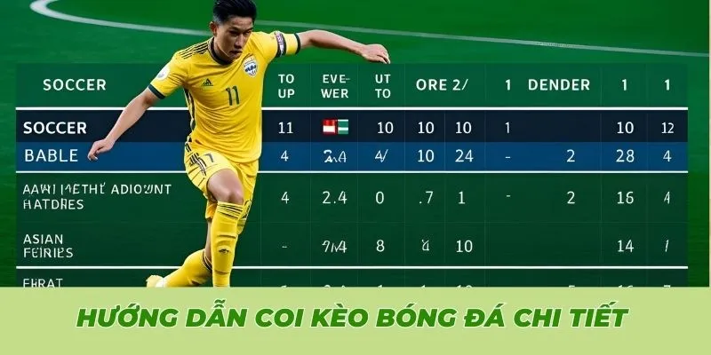 Hướng dẫn coi kèo bóng đá chi tiết cho người mới