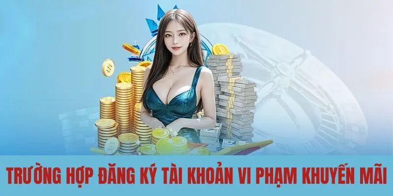 Trường hợp đăng ký tài khoản vi phạm khuyến mãi